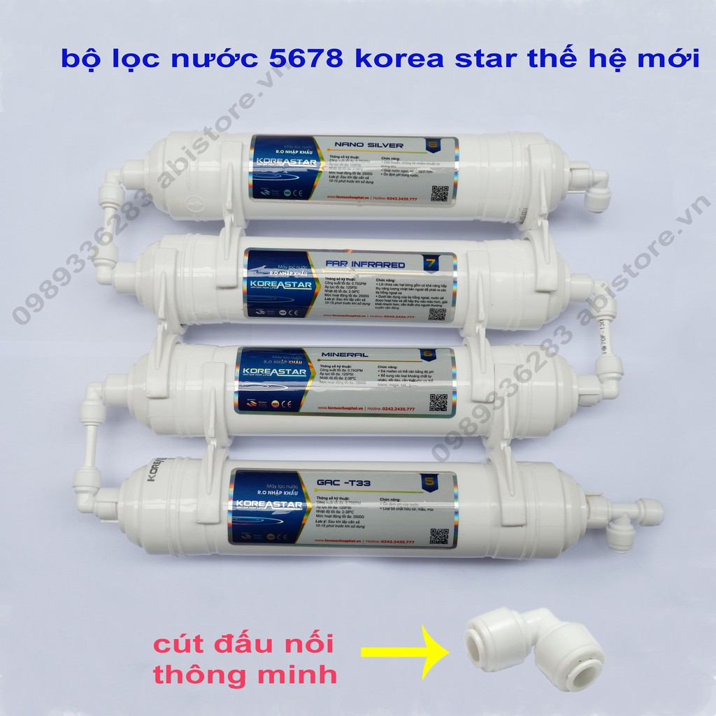 LÕI LỌC NƯỚC 5678 VÀ BỘ LỌC 56789 KOREASTAR, NINOMAX CAO CẤP