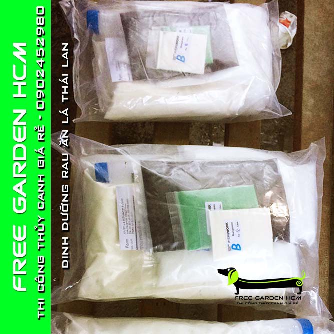 SET 5 LÍT DUNG DỊCH THỦY CANH TRỒNG RAU THÁI LAN cao cấp - DẠNG BỘT
