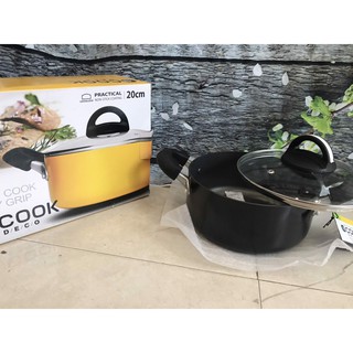 Nồi E-Cook Deco Lock Lock LED2202B 22cm đen