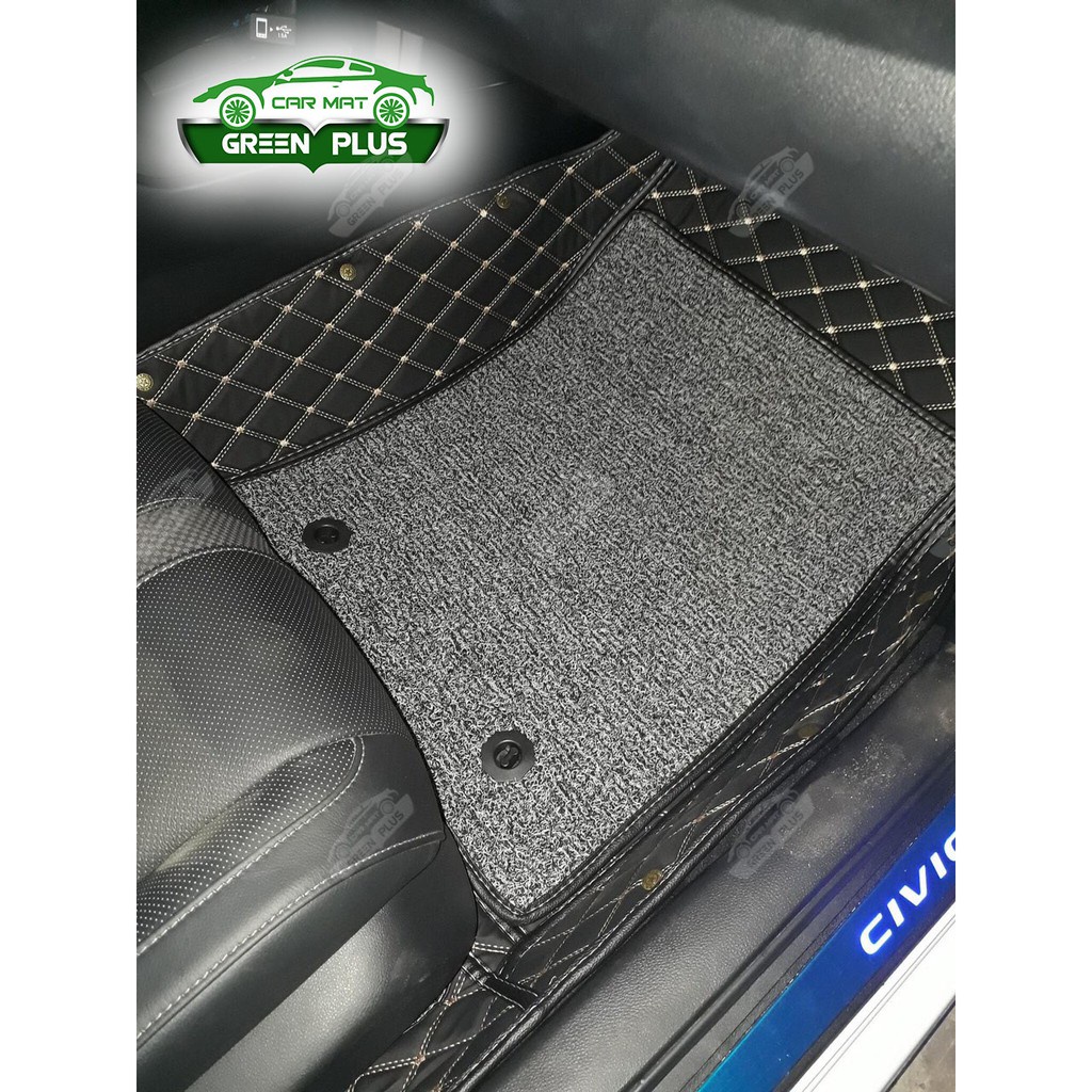 Thảm lót sàn ô tô 6D Honda Civic 2015-2023, 2007-2014 chống nước, không mùi, phủ kín 90% sàn xe