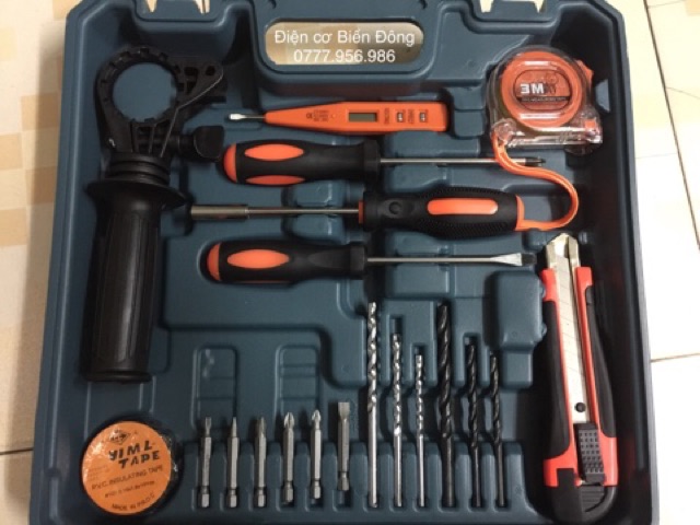 Máy khoan  VALY MÁY KHOAN 13LY BOSH FULL ĐỒ NGHỀ KIỀM BÚA ỐC VÍT🔥FREESHIP🔥