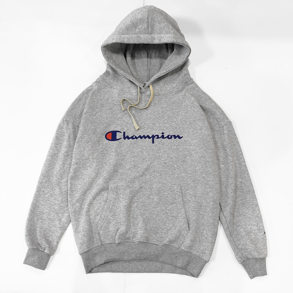áo Hoodie Champion nỉ cotton form rộng unisex, Hoodie dáng rộng dài tay, phong cách thể thao đường phố, Zoeclothing