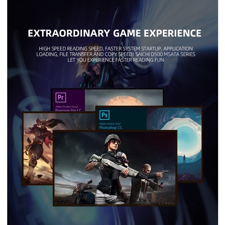 Ổ Cứng Ssd D500 Msata 128gb 256gb Ssd Msata 3d Tlc / Qlc Cho Laptop | BigBuy360 - bigbuy360.vn