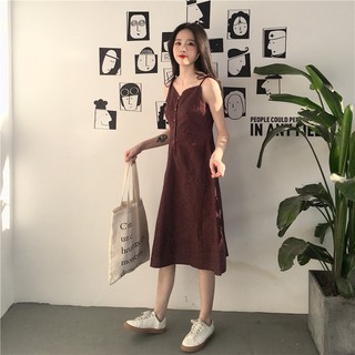 ODER]  váy  hai dây kẻ sọc RETRO . ( ảnh thật của khách cuối)