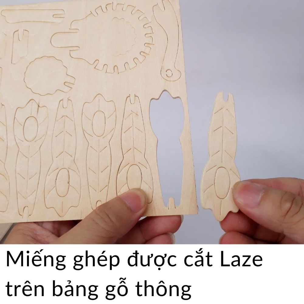 [Mã TOYDEC hoàn 20K xu đơn 50K] Đồ chơi xếp hình gỗ 3D ❤️ Mô hình Nhà❤️ lắp ráp ghép khối giáo dục cho trẻ em bé