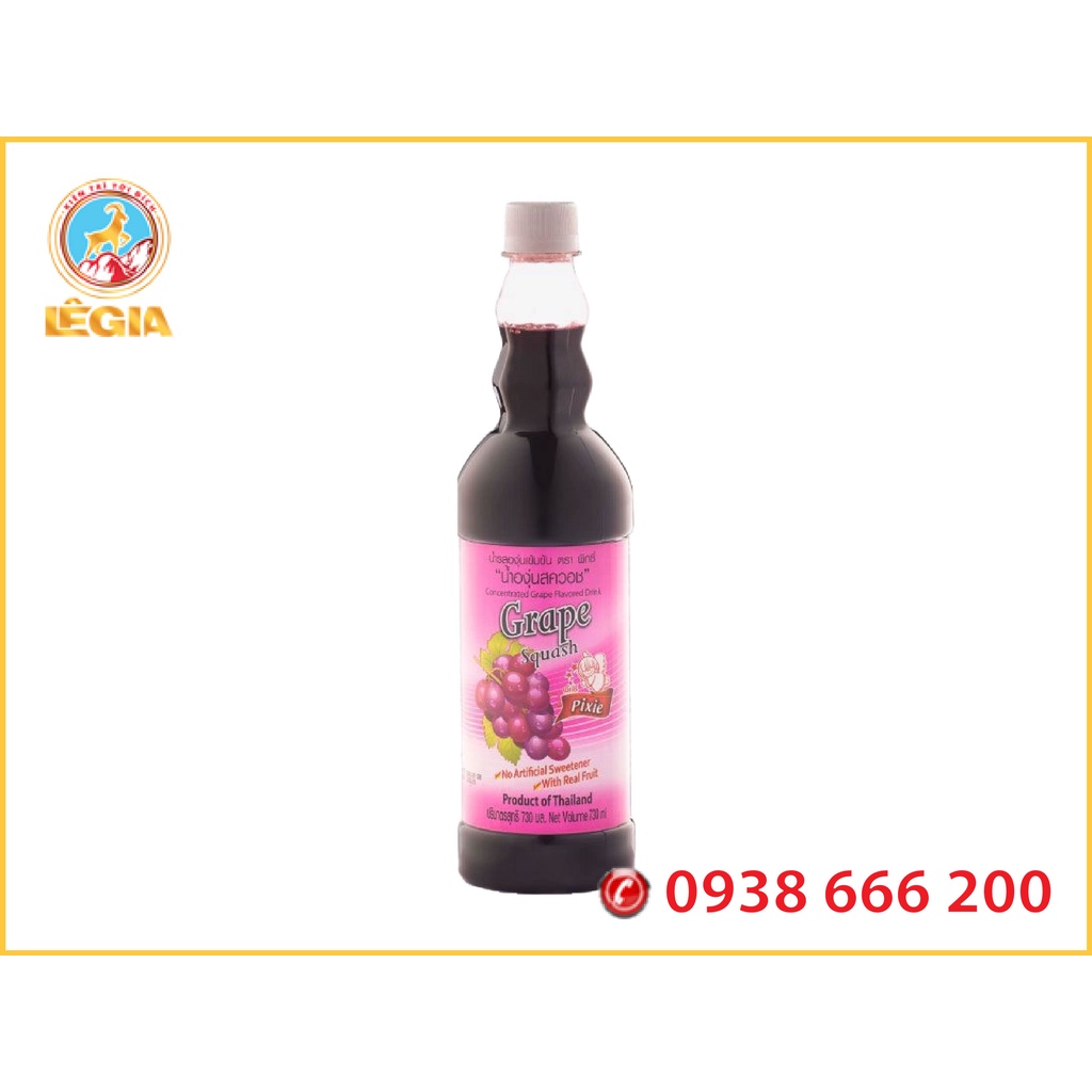 SIRO PIXIE NHO 730ML - PIXIE GRAPE SYRUP