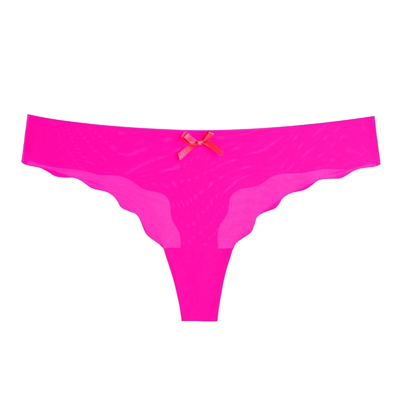 AOFEIQIKE Quần lót lọt khe vải lụa không viền đũng quần hút ẩm cho nữ S-XXL