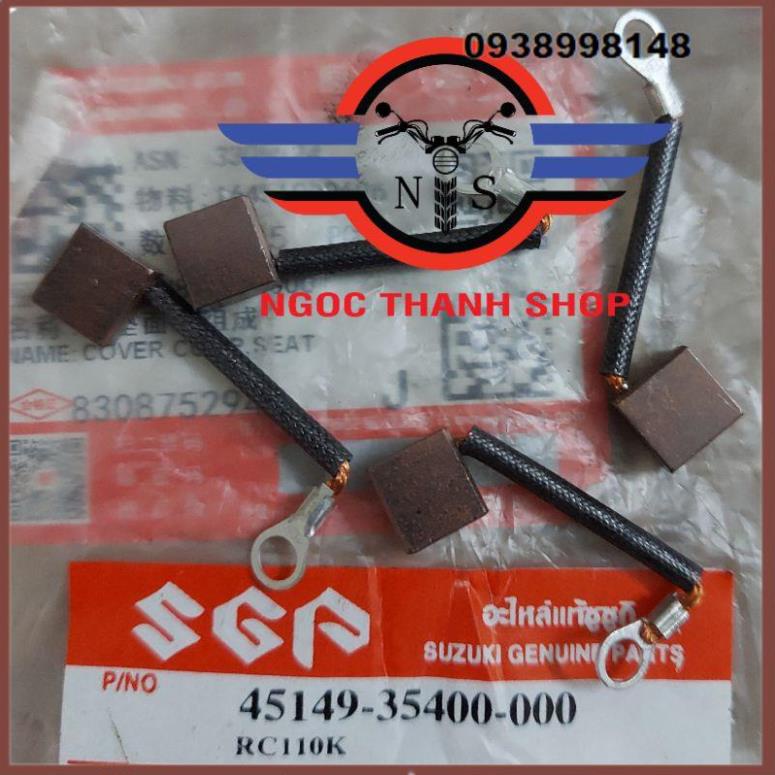 Bộ chổi than đề Mô tơ đề mô tô Suzuki GN125 HJ125 EN125 EN150 EN150A GZ125HS GZ150 GZ150A, TNT15 TNT 15 TNT175 -NTS