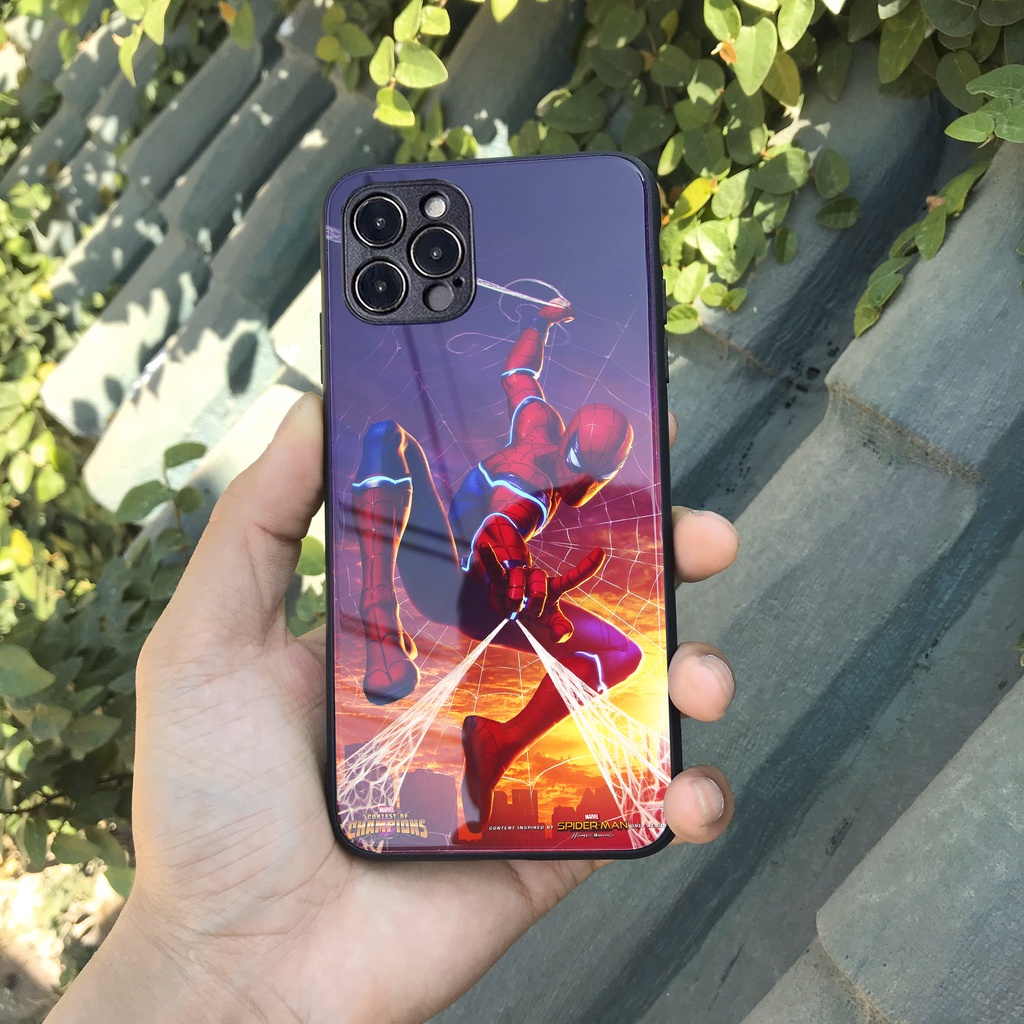 Ốp lưng iphone cao cấp spider man cho iphone 14 13 pro max 12 pro max mini 6 s 7 8 plus X r s max 11 pro max Se2020