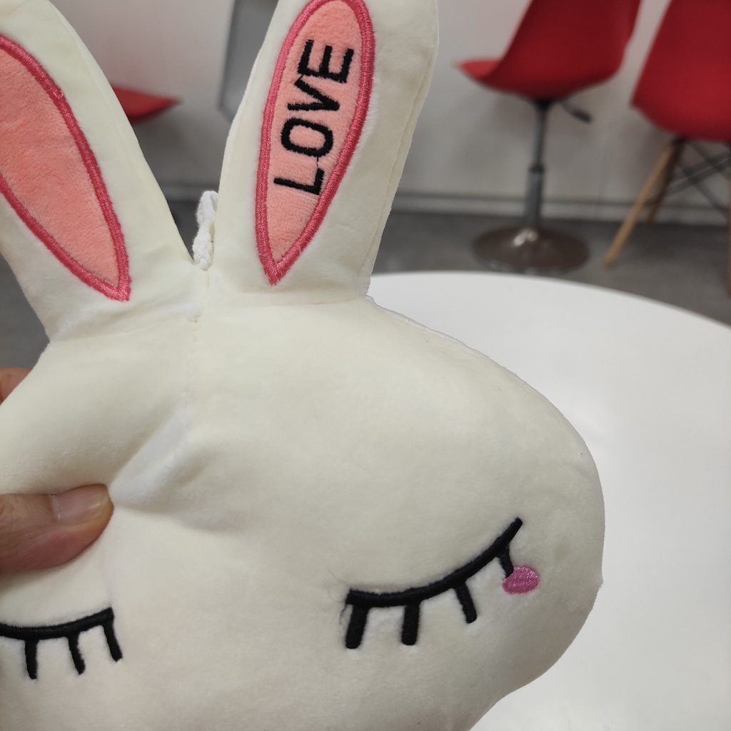 Gấu bông thỏ LOVE, thỏ bông cho bé to 50 cm 3 màu xinh xắn