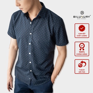 Áo sơ mi công sở nam thời trang cao cấp Biman by Biluxury form chuẩn Bodyfit vừa người 4SMCH009TTS