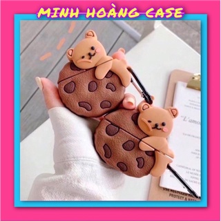 Case Airpod 1/2/pro gấu bánh quy