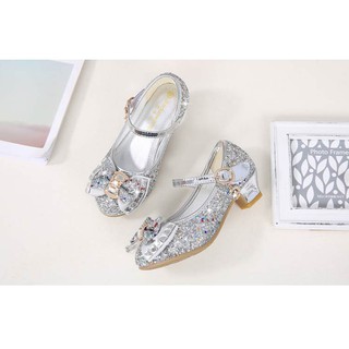 {MẦU BẠC} Giày Bé Gái Đính Đá Cao Cấp Phong Cách ELSA