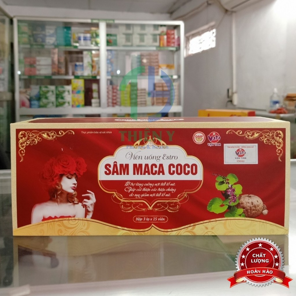 Sâm Maca COCO, tăng cường nội tiết tố nữ, đẹp da, hộp 3 lọ - Thiên Y Pharmacy