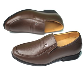 [DA BÒ 100%] Giày tăng chiều cao nam 6.5cm GL150 (Đen hoặc Nâu)