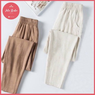 Quần baggy đũi lụa co giãn 4 chiều không bai xù, bao bền đẹp