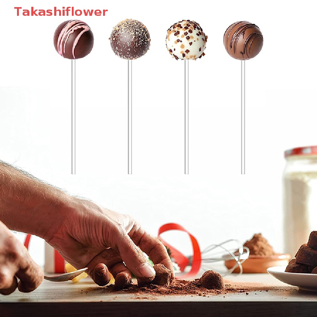 Set 100 Que Kẹo Mút 8 / 10 / 15cm Lõi Trơn Màu Trắng