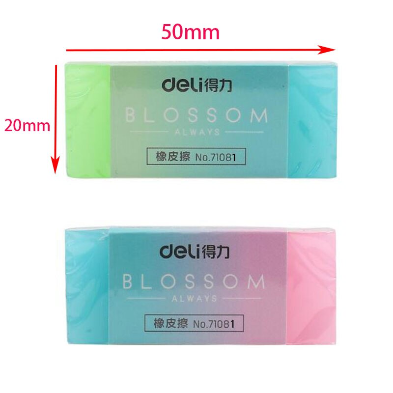 Gôm tẩy chì màu Deli tiện dụng