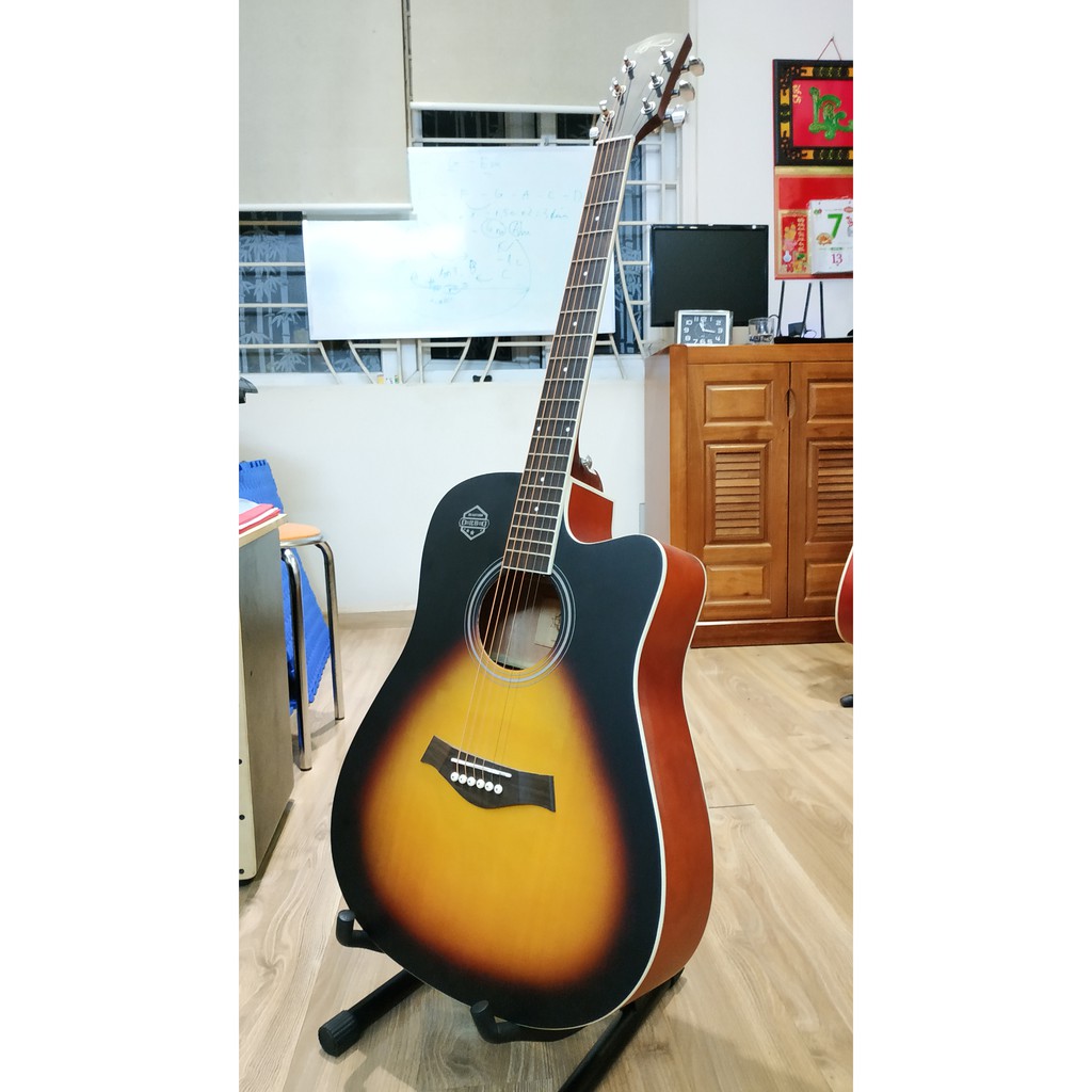 Beauty Dreadnough Acoustic Guitar dáng D - Rực lửa, âm thùng đầy sắc nét