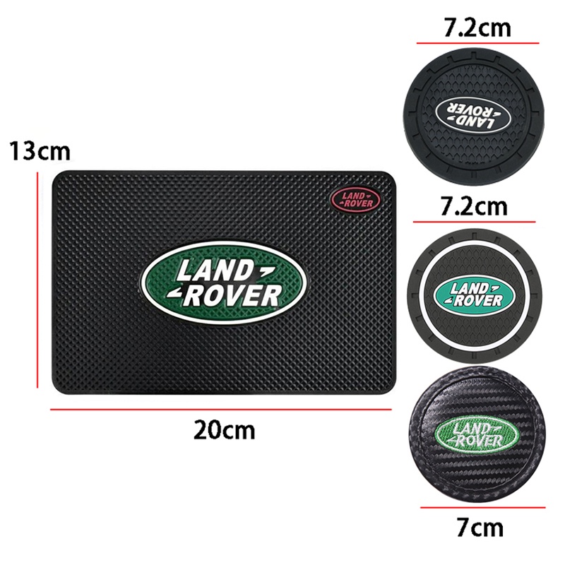 Tấm lót ly bằng PVC chống trượt in họa tiết sợi Carbon cho Land Rover Evoque Discovery 4 5 Range Rover | BigBuy360 - bigbuy360.vn