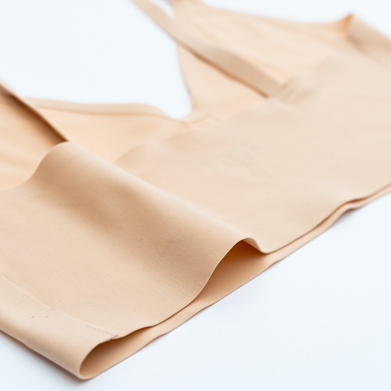 Set đồ lót VARSBABY 3 món gồm áo ngực + quần lót vải lụa lạnh không đường may cho nữ