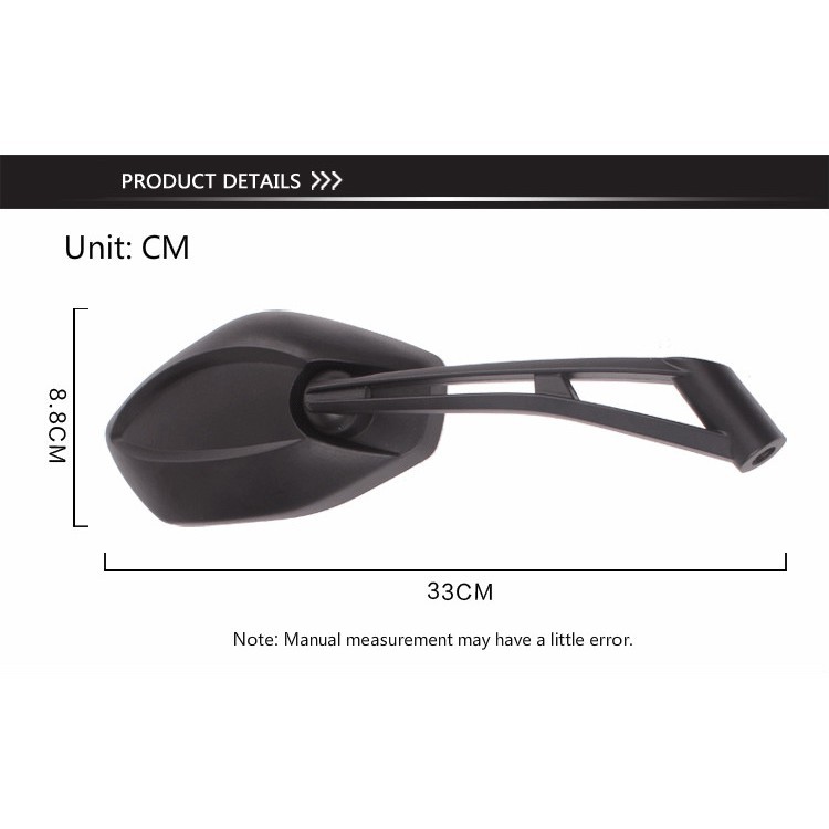 Gương chiếu hậu xe máy , chất liệu hợp kim nhôm