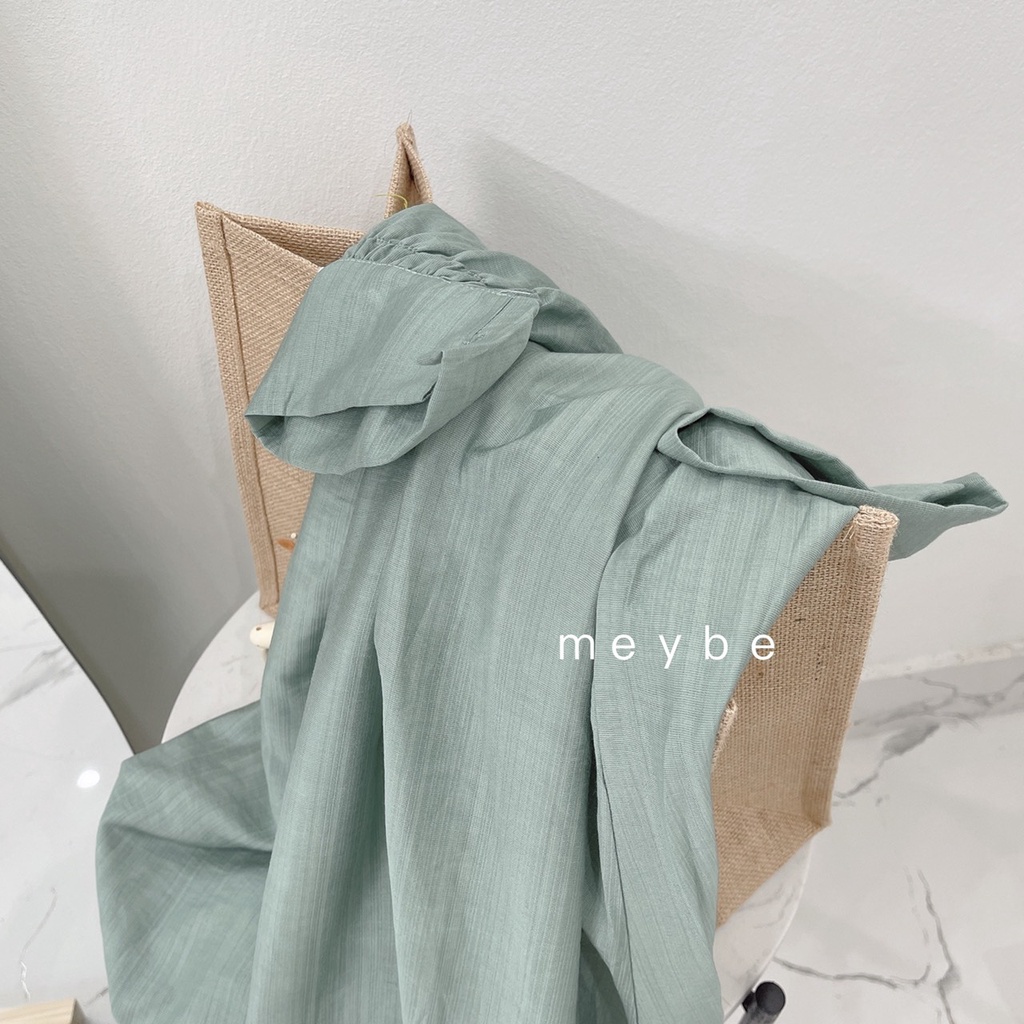 Đầm Bầu mặc nhà thiết kế dáng suông vải đũi lạnh VT-4