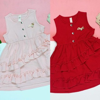 (Size 1-8)(10-24kg) ĐẦM ĐŨI MAY BÈO TẦNG CHO BÉ GÁI XINH LẮM