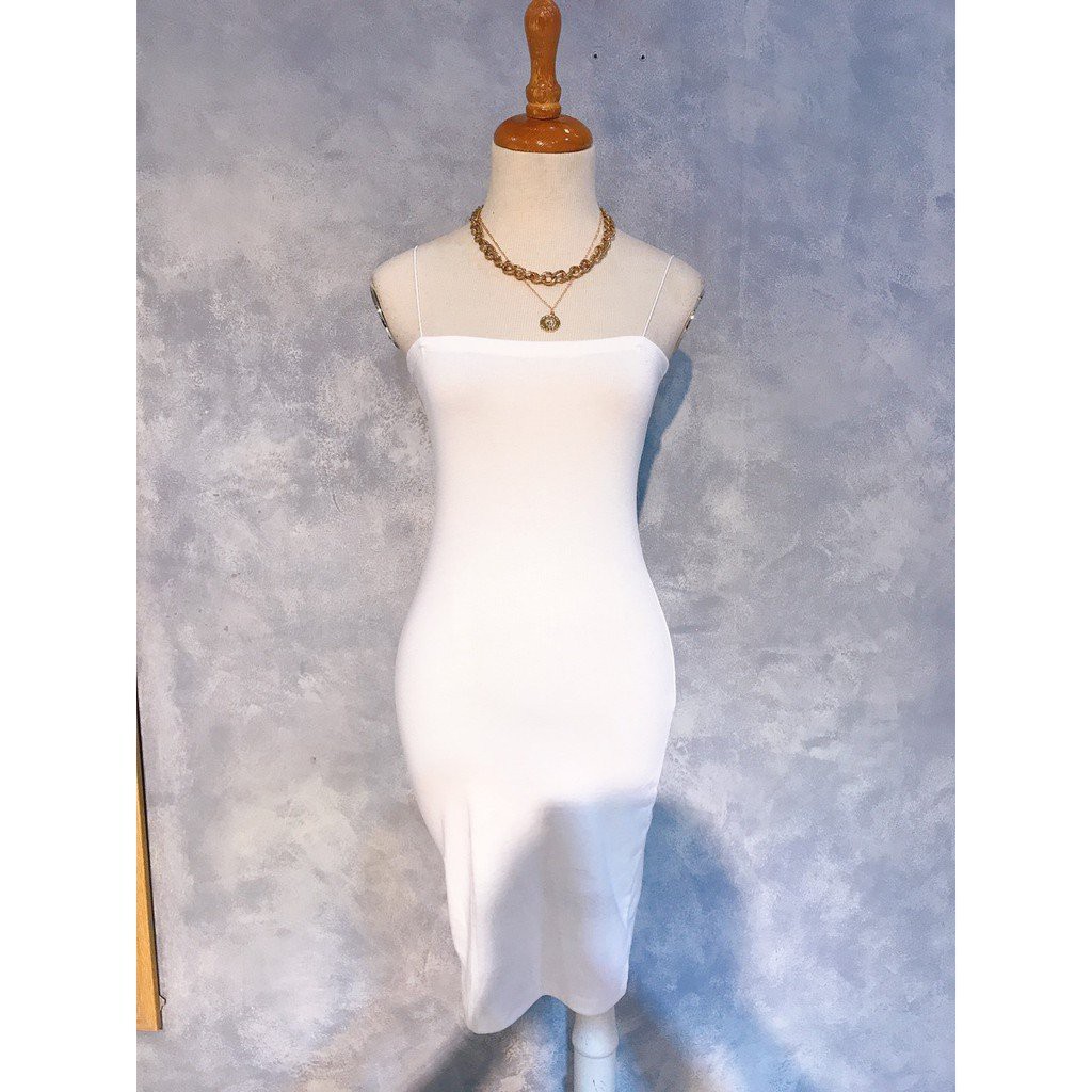 Đầm 2 dây🍍 váy 2 dây ôm body🍍Đầm Nữ Hai Dây Bún Ôm Sát Hàn Quốc Quảng Châu Trơn🍍 | BigBuy360 - bigbuy360.vn