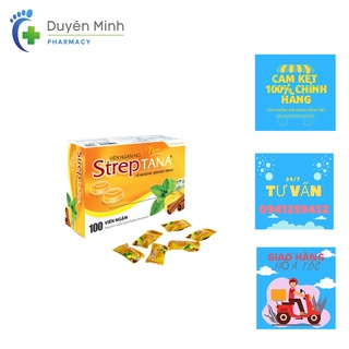 KẸO NGẬM STREPTANA VỊ GỪNG QUẾ HỘP 24 VIÊN