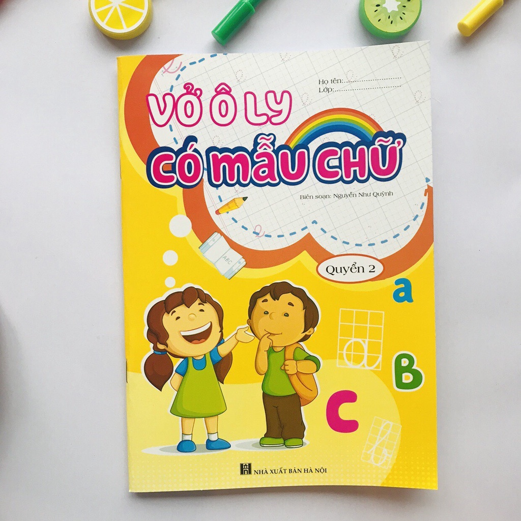 [TRỢ GIÁ+GIÁ SỈ TOÀN QUỐC] vở ô ly có mẫu nét, chữ cho bé chuẩn bị vào lớp 1