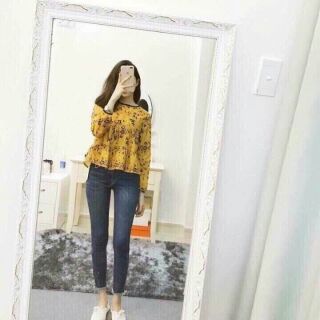 Áo peplum màu vàng