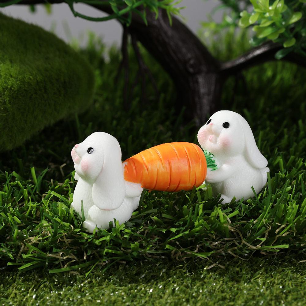 Tượng Thỏ Con Mini Trang Trí Tiểu Cảnh