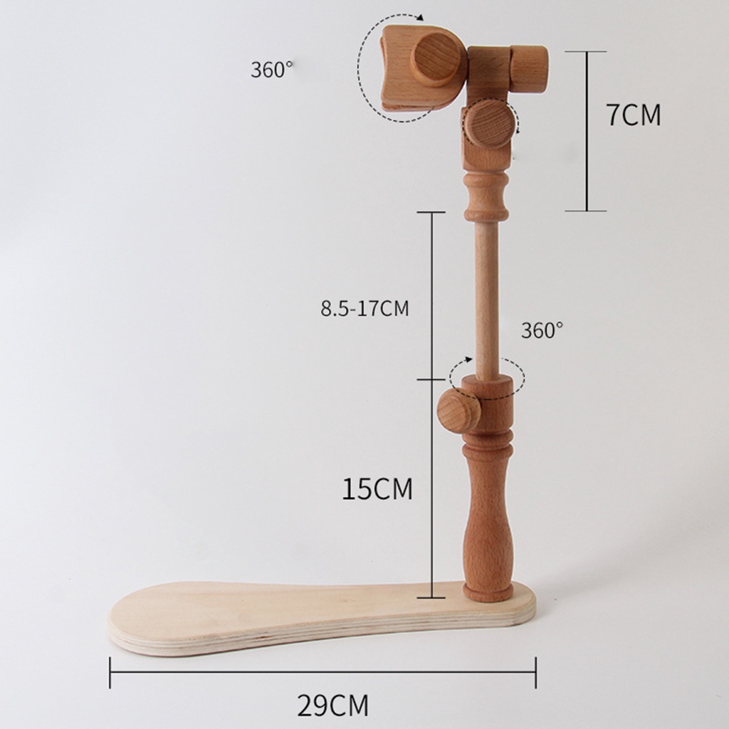 Giá Đỡ Khung Thêu Chữ Thập DIY Để Bàn Bằng Gỗ