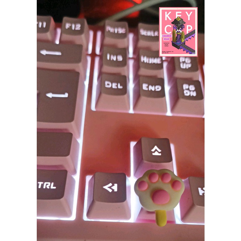 Keycap lẻ bàn phím cơ quà tặng chân mèo đáng yêu