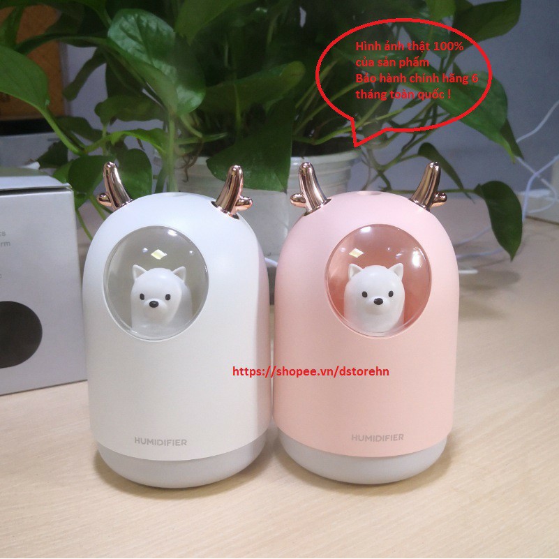[FREESHIP] Máy Phun Sương Tạo Ẩm Có Đèn Led Hình Gấu Dễ Thương