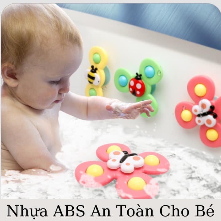 Set 3 Con Quay Spinner Đồ Chơi Con Quay Hình Côn Trùng Cho Bé Năng Động Ham Học Hỏi