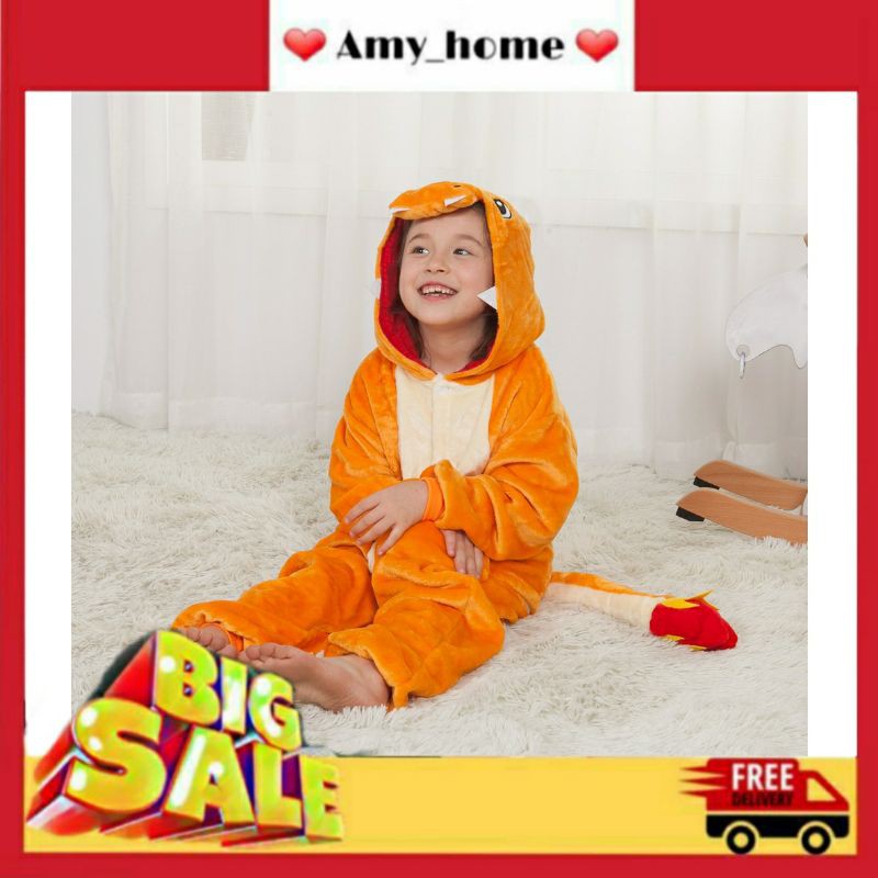 Bộ đồ thú Rồng Cam cho bé