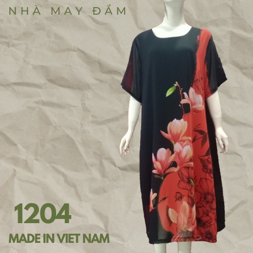 Đầm trung niên voan suông – Nhà May Đầm