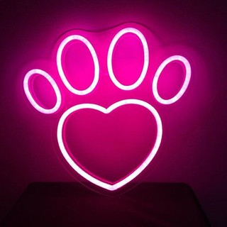 Đèn led neon trang trí phòng hình dấu chân