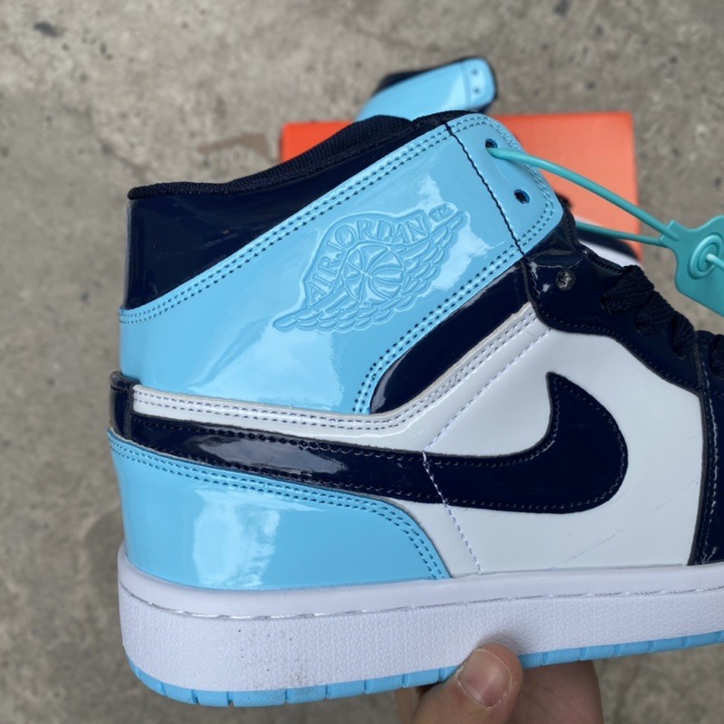 [Mã WAST10K giảm 10K đơn từ 50k] (Fullbox) Giầy Jordan 1 xanh đen bóng cao cổ hàng đẹp siêu rẻ | BigBuy360 - bigbuy360.vn