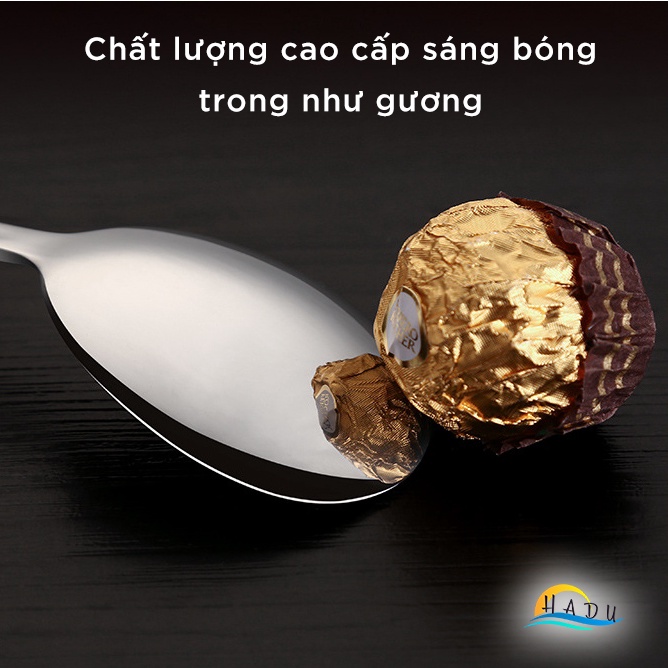 Thìa Muỗng Inox Cán Dài 304 Cao Cấp Ăn Phở Đạt Tiêu Chuẩn Chất Lượng Đức SSGP