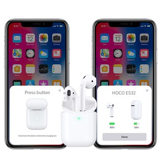 [Tặng bao silicon] Tai nghe Airpod HOCO ES 32 - Hỗ trợ sạc ko dây