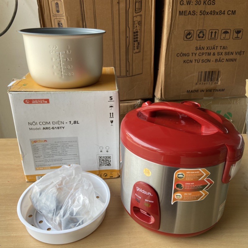 NỒI CƠM ĐIỆN GIA ĐÌNH 1.8L GOLDSUN