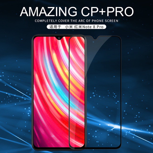 Kính cường lực Nillkin CP+ Pro cho Xiaomi Redmi Note 8/ Redmi Note 8 Pro Full màn hình Chính Hãng