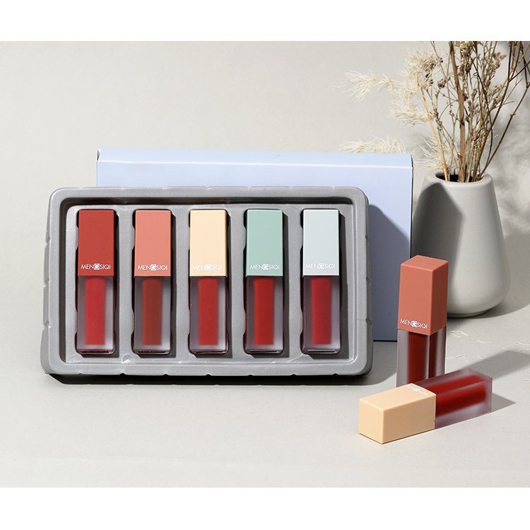 Set 5 son kem MENGSIQI siêu mềm mịn SM89 | BigBuy360 - bigbuy360.vn