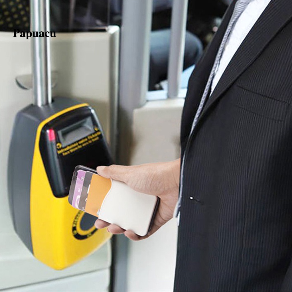 Set 2 Miếng Dán Silicon Hai Lớp Giữ Thẻ Gắn Sau Điện Thoại Tiết Kiệm Không Gian