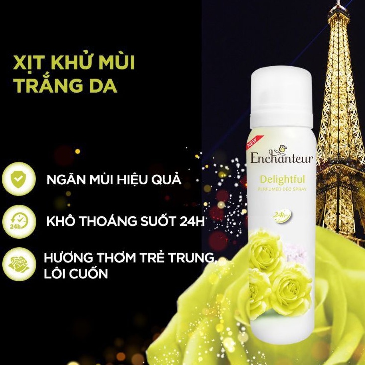 Xịt Ngăn Mùi Enchanteur Hương Nước Hoa 150ml