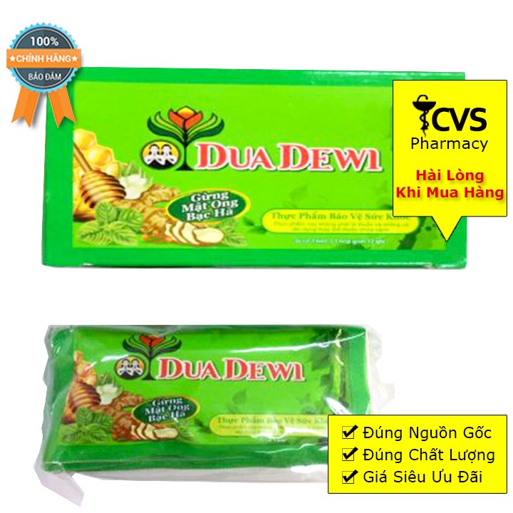 DuaDewi siro hỗ trợ giảm các triệu chứng cảm Dua Dewi (Hộp 12 gói)