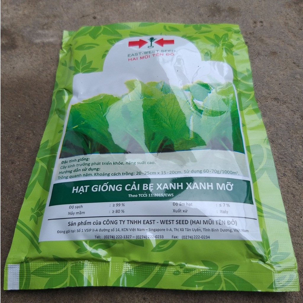 Hạt Giống Cải Bẹ Xanh Trang Nông - Hai Mũi Tên Đỏ (100g)